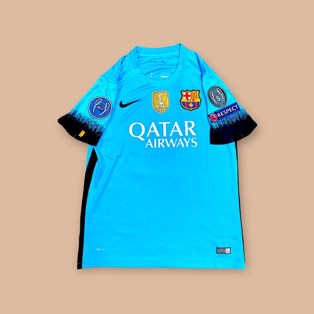 2015/16 FC Barcelona third kit. Neymar Jr soccer football jersey. NWT